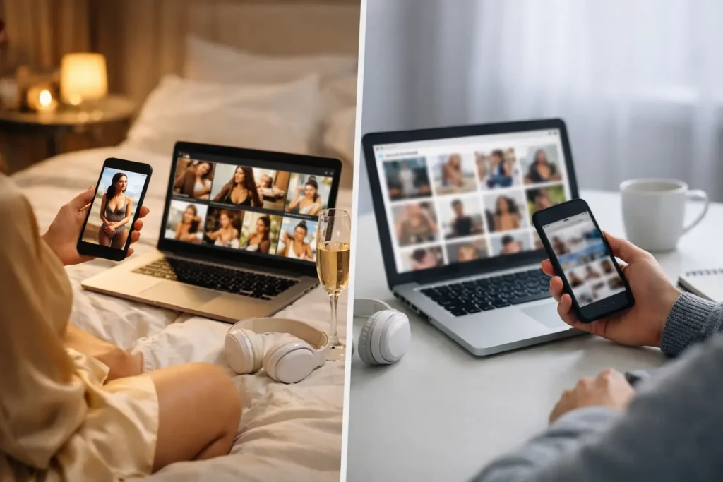 VIP Creator Content vs Free Pages